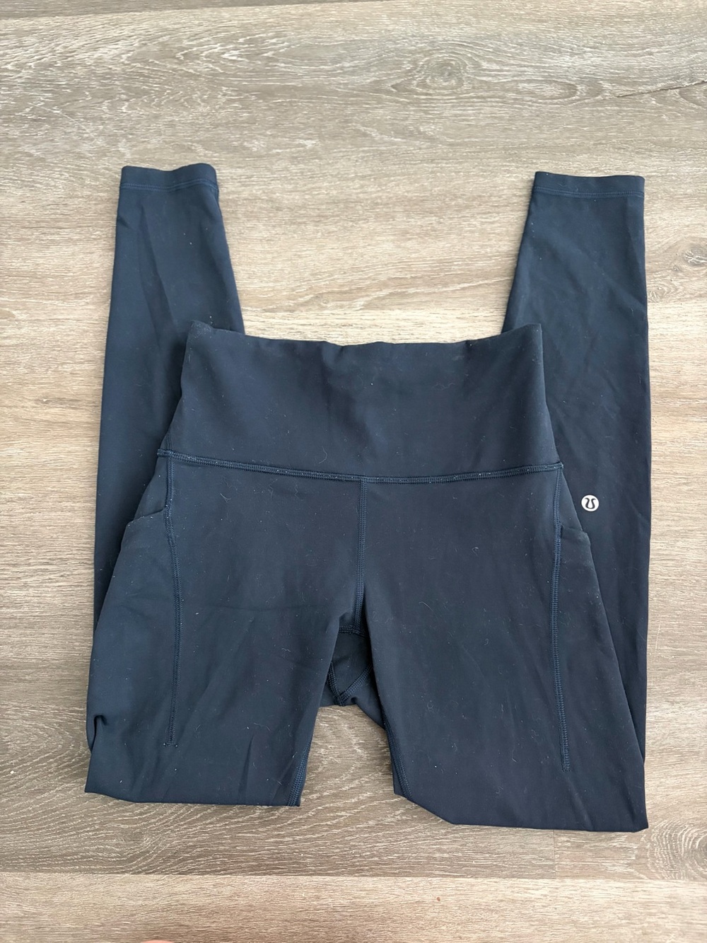Lululemon Navy High-Rise Pocket Wunder Train Leggings